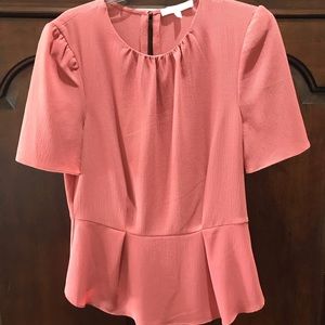 Short sleeve peplum blouse